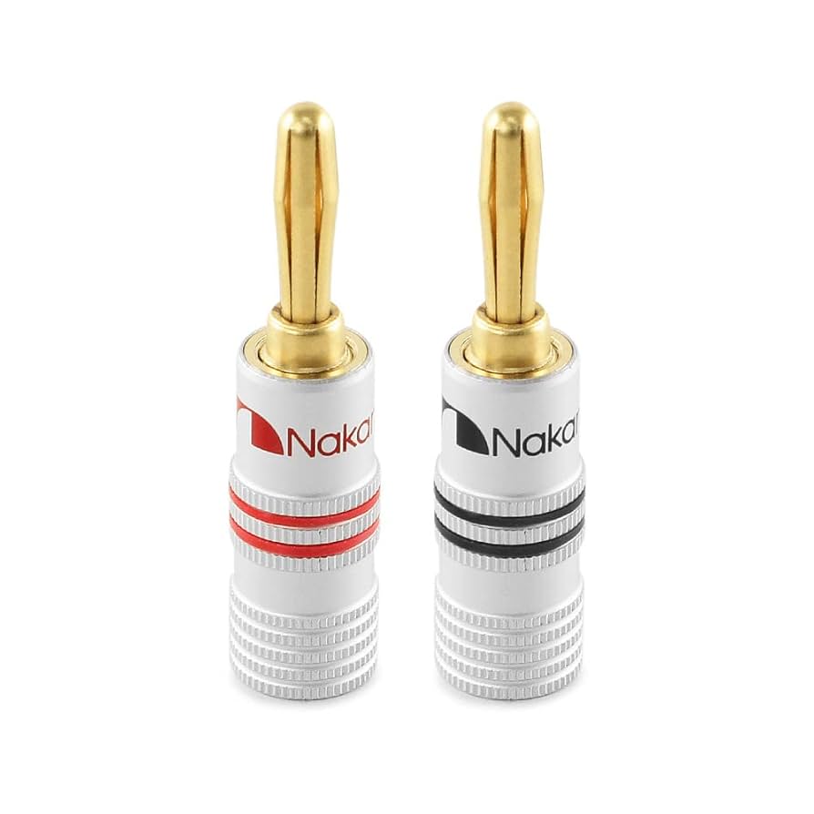 さくら　ナカミチ 24K 金メッキ バナナプラグ 100本 さくら ナカミチ 24K 金メッキ バナナプラグ 100本 Amazon